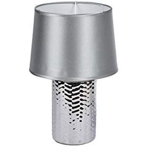 Homea 6LCE129AG lamp, keramiek, 40 W, zilver, diameter 20H30 cm