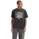 LEVI'S - T-shirt - Zwart - Katoen - Korte Mouwen - Ronde Hals