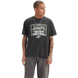 LEVI'S - T-shirt - Zwart - Katoen - Korte Mouwen - Ronde Hals