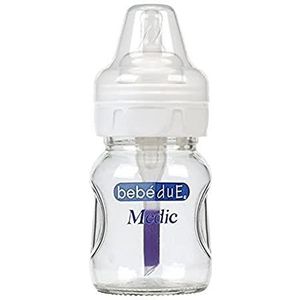 Bebé Due BEB - 013 - 0 0 babyflesjes, 160 ml, transparant