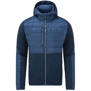 Dare2b mannen verhalende volledige lengte innerlijke rits kinbeschermer stretchbinding trui gebreide kleding, diepDepthkaki/zwart, XL