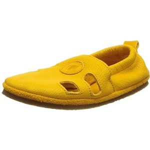 Pololo Unisex kinderen blote voeten zomer outdoor geel platte slippers, geel, 33 EU
