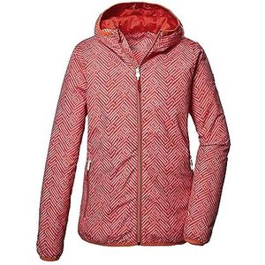 killtec Dames Functioneel jack met capuchon, opvouwbare outdoorjas KOS 69 WMN JCKT, coral pink, 40, 41348-000