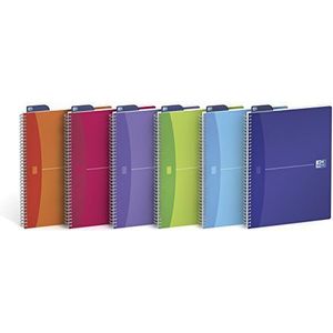 Oxford A4 Wirebound Notebook- Kleur kan variëren