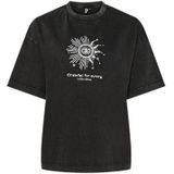 Pcjabriella Oversized T-shirt JRS Bc, zwart, M