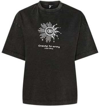 Pcjabriella Oversized T-shirt JRS Bc, zwart, M