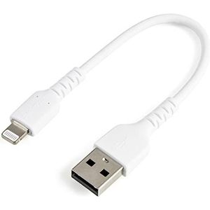 Startech.Com 15 cm Duurzame USB A naar Lightning-kabel rusbltmm15cmw