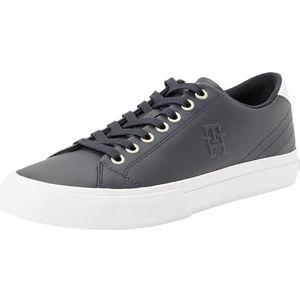Tommy Hilfiger Heren TH HI Vulc Street Low LTH ESS gevulkaniseerde sneaker, woestijnhemel, 11 UK, woestijn hemel, 46 EU