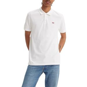 Levi's heren T-Shirt Housemark Polo, White +, M