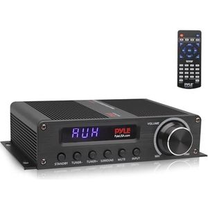 Pyle - Bluetooth Audioversterker - Zwart - Stereoversterker - 75 Watt