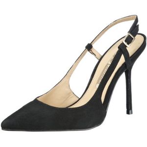 Buffalo London Dames 17002-646 Kid Suede Black 01 Pumps, zwart zwart 01, 36 EU