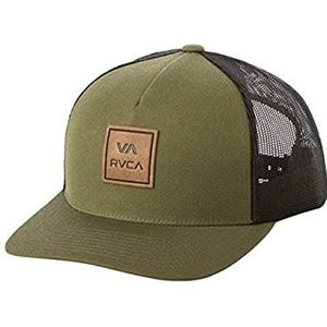 RVCA Heren Va All The Way Gebogen Brim Trucker Hat Baseball Cap - groen - Een maat