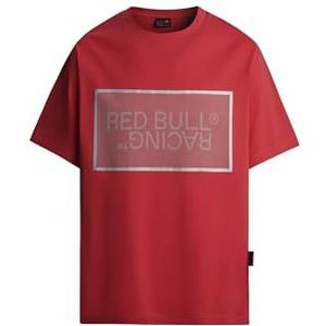 Red Bull Racing X Pepe Jeans Heren RBR MESH Film Logo TEE T-shirt, rood (Mars RED), XXL, Rood (Mars Rood), XXL