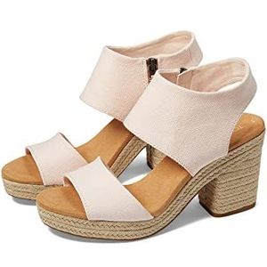TOMS Dames Mallorca Platform Hakken Sandaal, Stoffige Perzik, 40 EU