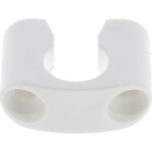 cyclingcolors Bevestigingshalsband, houder voor rolluiken, raamsluiting met kunststof kraag, punt in groeven, wit in U-vorm