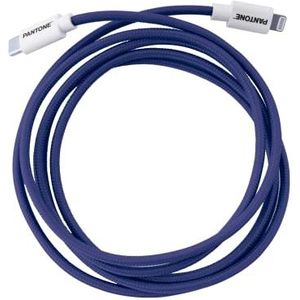 Celly, USB-C-naar-Lightning-kabel, compatibel met Apple-apparaten en iOS-systemen, lengte 1,5 m, ondersteunt 60 W, pvc-stekker en nylon coating, kreukvrij, blauw