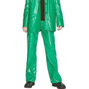 JACK & JONES Dames Jjxx Jxkenya Hw Straight Faux Leat Noos Pants, Jolly Green/Detail: shiny, S