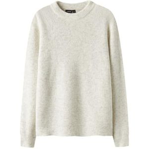Lmtd Nlmkleave Ls O-Neck Knit Noos, antiek wit., 158-164