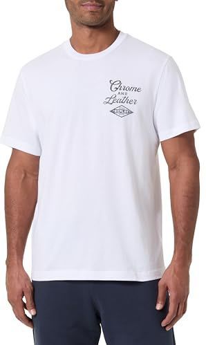 REPLAY Heren T-shirt met korte mouwen en ronde hals, wit 001 (wit), M