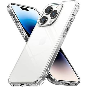 Ringke Fusion Compatibel met iPhone 14 Pro (6.1'') Case, Transparant Schokbestendig Bumper Hoesje - Clear