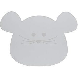LÄSSIG Kids placemat siliconen/Little Chums Mouse grijs