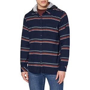 Hurley Heren M Portland Stripe Flannel Hood Shirt