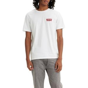 Levi's 2-Pack Crewneck Graphic Tee T-shirt Mannen, Batwing Srt Bright White, S