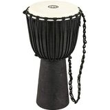 Meinl Percussion HDJ3-L Wood Djembe, Headliner/Black River Series, Rope Tuned, 30,48 cm (12 inch) diameter (Large), zwart