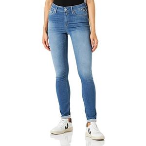 Replay Luzie gerecyclede jeans voor dames, 009, medium blue., 25W x 30L