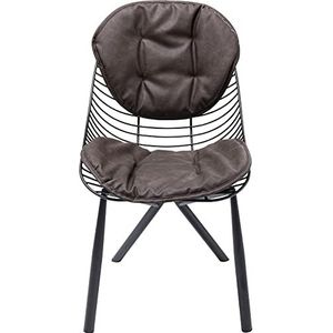 Kare Fynn Brown stoel, metaal, 90,5x60,5x48cm
