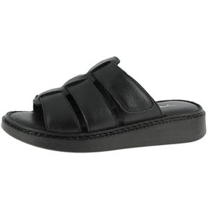Andrea Conti Platte slippers voor dames, zwart, 36 EU