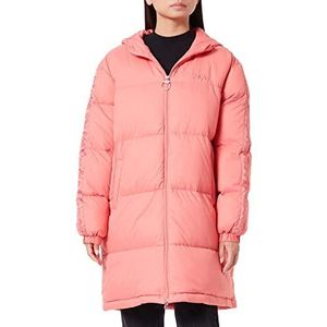 FILA Dames BERISLAV Long Padded Coat Jacket, Tea Rose, XS