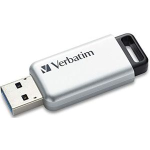 VERBATIM Store 'n' Go Secure Pro USB stick I USB 3.2 Gen 1 I 16GB I geheugenstick met wachtwoordbeveiliging I USB 3 stick met encryptie I extern geheugen voor laptop notebook etc. I zilver