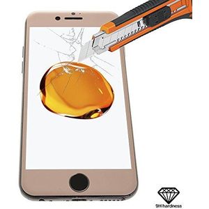 Silica dml155rose gold – screen protector full cover front glas voor Apple iPhone 6 met, kleur roségoud