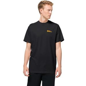 Jack Wolfskin Heren Essential T-Shirt, Zwart, L