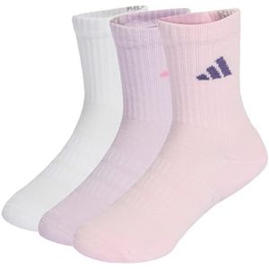 adidas Unisex niños CUSHIONED SPORTSWEAR CREW SOCKS 3 PAIR PACK, clear pink/white/ice lavender, 2-3 Years