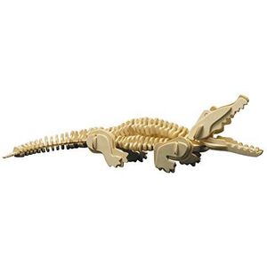 Houten bouwpakket 3D puzzel krokodil