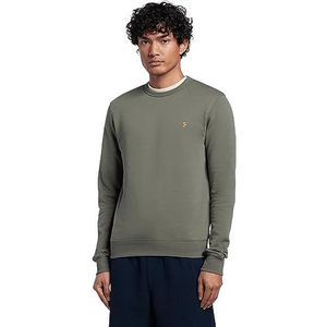 Farah Tim Crew Sweatshirt voor heren, Vintage Groen, XL