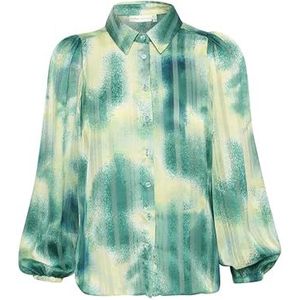 InWear HimariIW Shirt Regular Fit Lange Mouw, Green Art Splash, Green Art Splash, 34