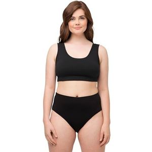 Ulla Popken Bustier T-shirtbeha voor dames, Zwart, 16-18