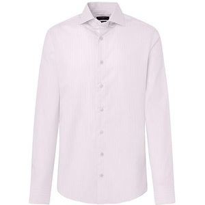 Hackett London Heren Melange Fine Twill Shirt, Roze (Roze/Wit), 36 NL