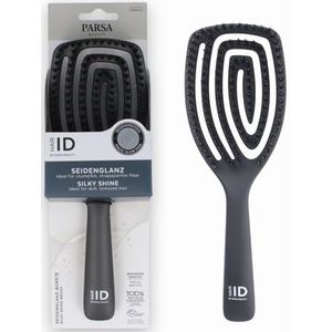 Silk Glow - Haarborstel - Zwart - Natuurlijke Borstelharen
