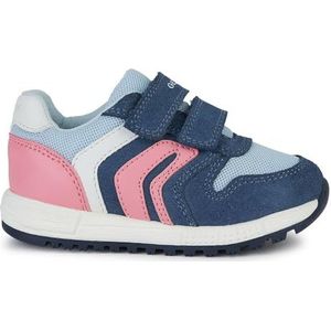 Geox B Alben Girl A Sneakers voor babymeisjes, AVIO/LT Coral, 23 EU, Avio Lt Coral, 23 EU
