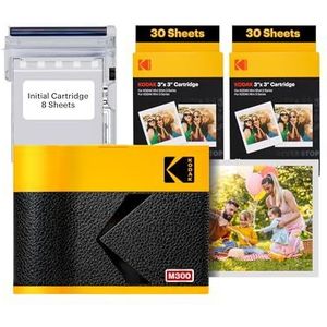 KODAK Mini 3 ERA - Fotoprinter - Geel - 7,6 x 7,6 cm - Inclusief 8 vellen