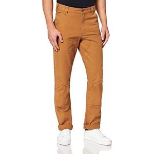 Carhartt Heren Straight Fit Stretch Duck Dungaree werkbroek, bruin (carhartt brown), 34W x 32L