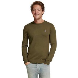 Scotch & Soda Essential Ecovero Crewneck Pullover voor heren, Algae 6895, S