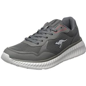 KangaROOS Unisex Km-lama sneakers, Steel Grey Red, 42 EU