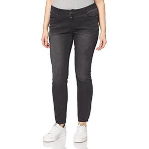 Timezone Dames strakke Aleenatz jeans, Soft Black Wash, 30W x 32L