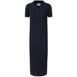 Pepe Jeans - PATRICIA - Jurk - Blauw - Lange Rib Jurk met Korte Mouwen