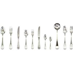 Mepra Raffaello 99-delige H/H Set - Zilver servies, vaatwasmachinebestendig bestek